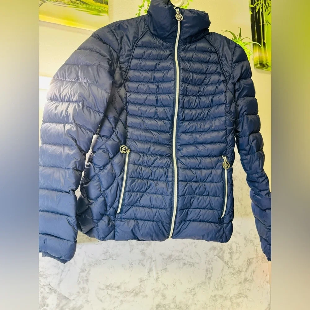 Michael Kors Jacket Blue Long Sleeve Full Zip Women’s Size XS